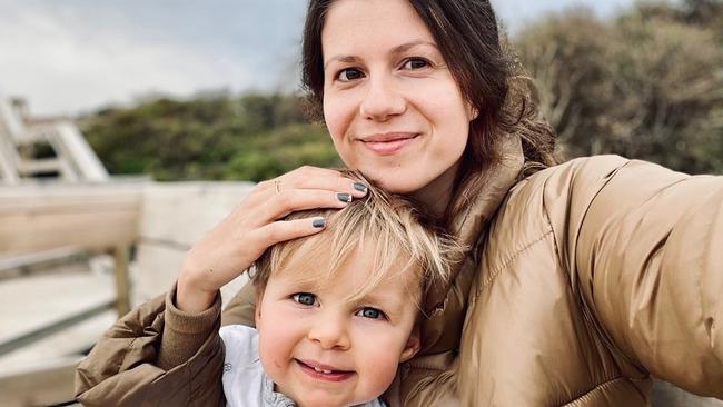 Jordan Ablett has opened up about the moment she realised something “wasn’t right” with son Levi. Picture: Supplied