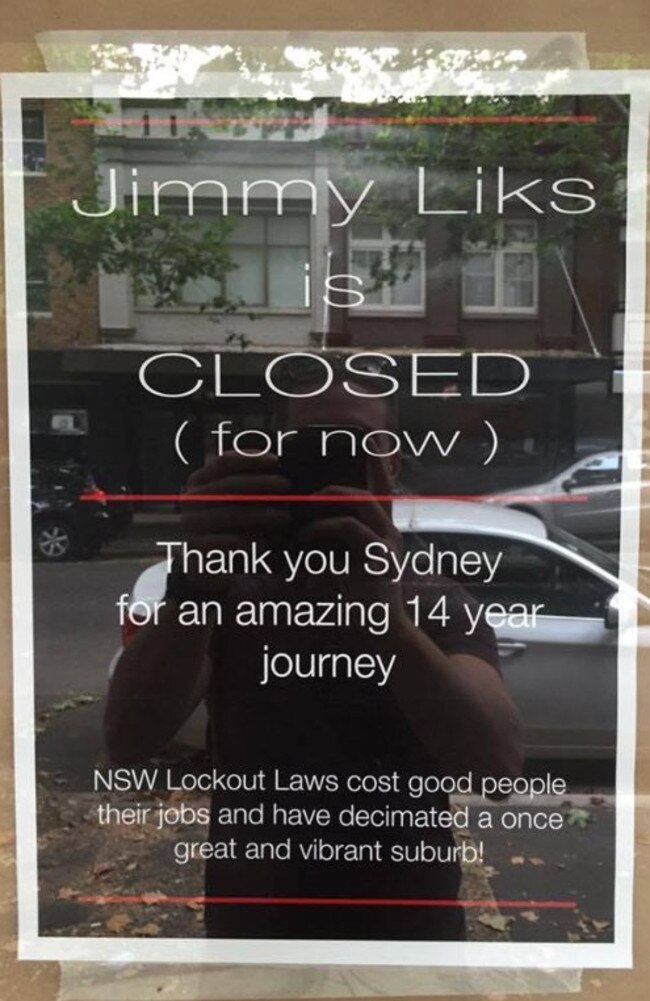 After 14 years it’s all over for Sydney institution Jimmy Liks. Picture: David Batch