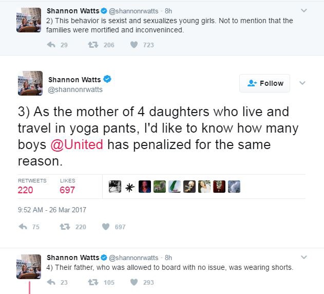 United Airlines accused of body shaming after refusing to let girl