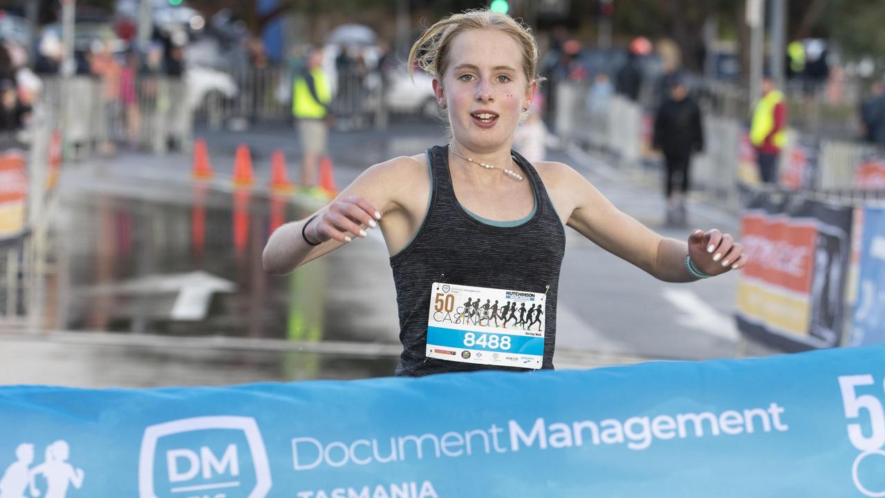 City to Casino Fun Run, Sophie Connolly wins the women's 7km. Picture: Chris Kidd