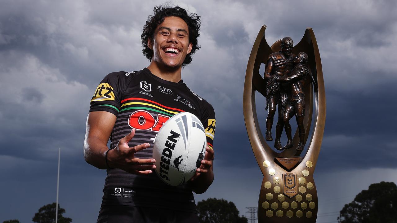 Penrith's Jarome Luai poses for a portrait ahead of the 2020 NRL grand final. Picture: Brett Costello