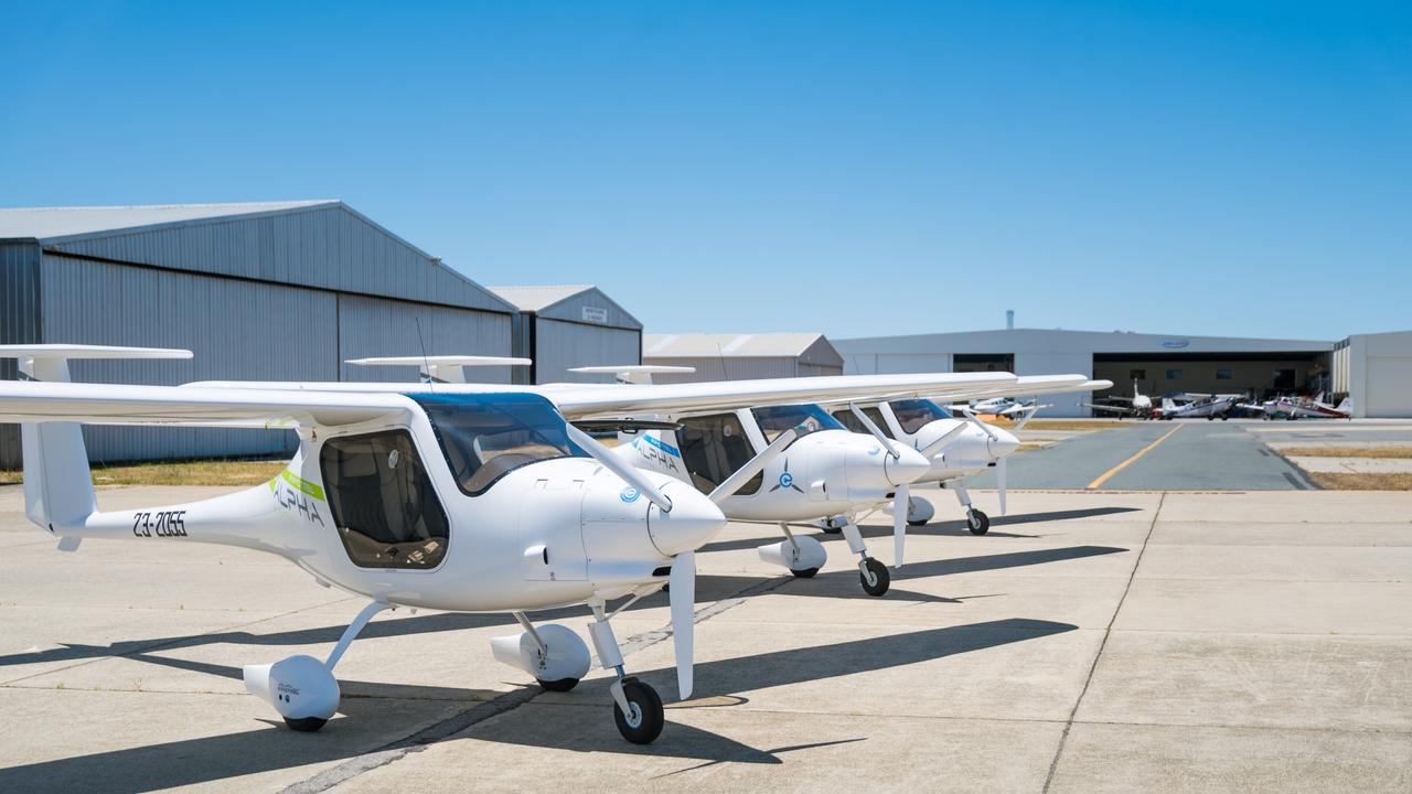 FlyOnE fleet based at Jandakot Airport in Western Australia. Picture: Miles Noel at MojoDigitalStudio