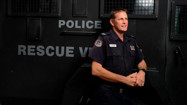 NT Police Territory Response Group Sergeant Neil Mellon was awarded an Australian Police Medal in 2019. Picture: Justin Kennedy