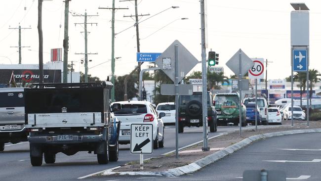 Traffic on Sheridan Street during the busy Friday afternoon peak hour rush. Drivers now have an opportunity to have their say on the $359 million Captain Cook Highway upgrade. PICTURE: BRENDAN RADKE