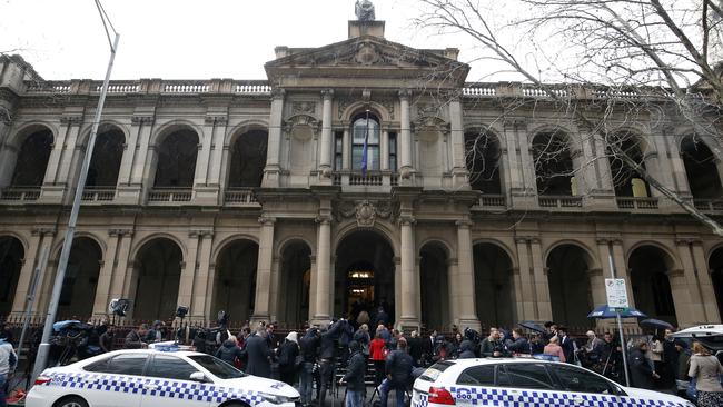 Outside the Supreme Court of Victoria today. Picture; Getty Images.