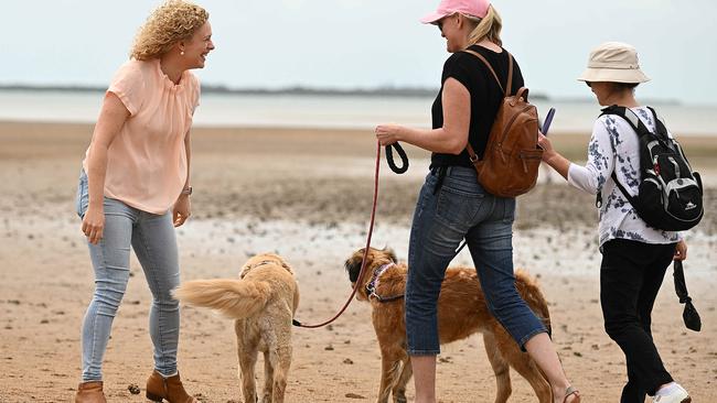 Former Senator Amanda Stoker on the foreshore near her Brisbane bayside home after she secured preselection for the safe LNP state seat of Oodgeroo. Picture: Lyndon Mechielsen