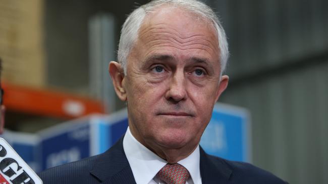 PM Malcolm Turnbull visiting local businesses in Canberra. Picture: Kym Smith