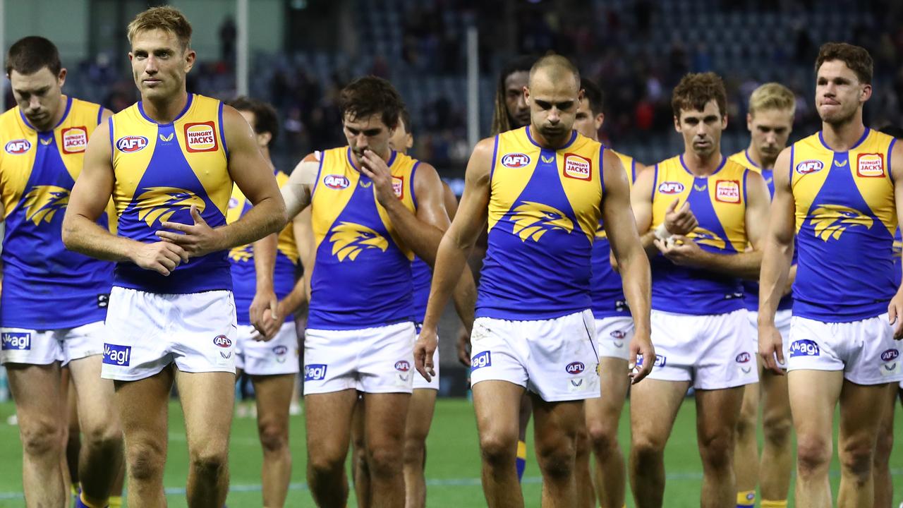 Follow live: Embattled West Coast Eagles fall agonisingly short of upset  win over St Kilda Saints