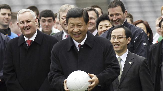 President Xi Jinping is one of China’s long-suffering football fans. Picture: Peter Morrison/AP Photo