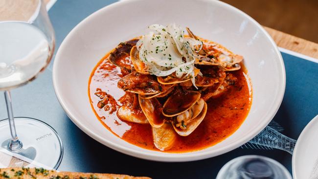 Tony Carroll's ''''nduja sauce-spiked vongole. Picture: Meaghan Coles