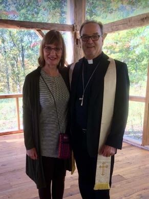 Father Mike Floyd with his wife Fiona. Picture: Facebook