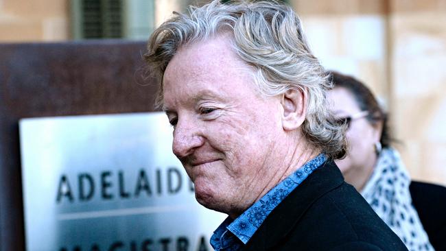 Phillip Lawrence outside court following Dent’s arrest. Picture: AAP/Roy Vandervegt.