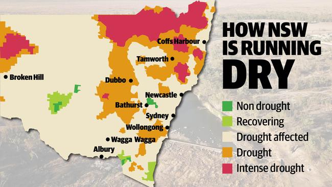 Where the drought is hitting hardest.