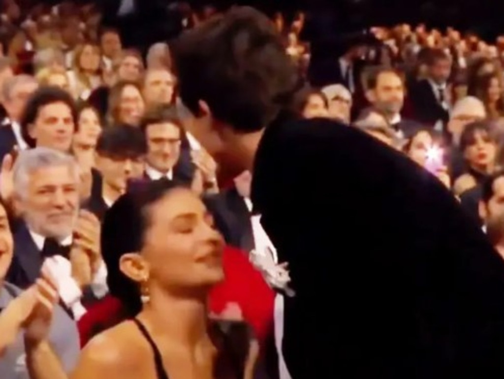 Jenner and Chalamet’s awkward PDA moment.