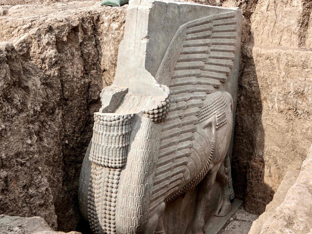 Dig in Iraq uncovers ancient Lamassu sculpture in near-perfect condition | news.com.au — Australia's leading news site