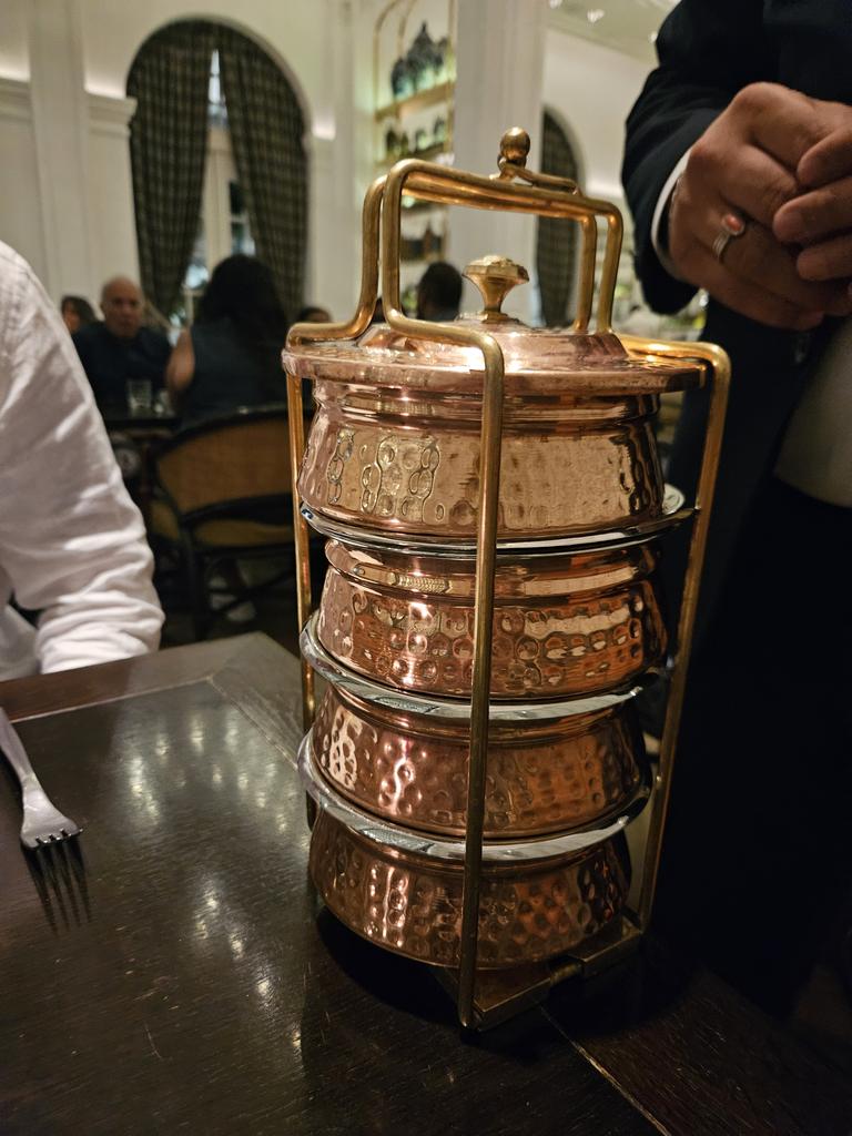 The Royal Dabba tiffin box experience at Raffles' Tiffin Room restaurant isn't to be missed.