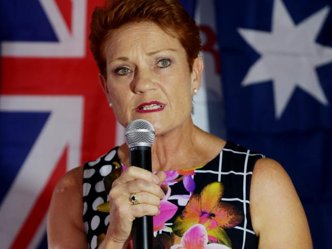 Pauline Hanson has previously spoken of links between vaccinations and autism. Picture: Mark Calleja