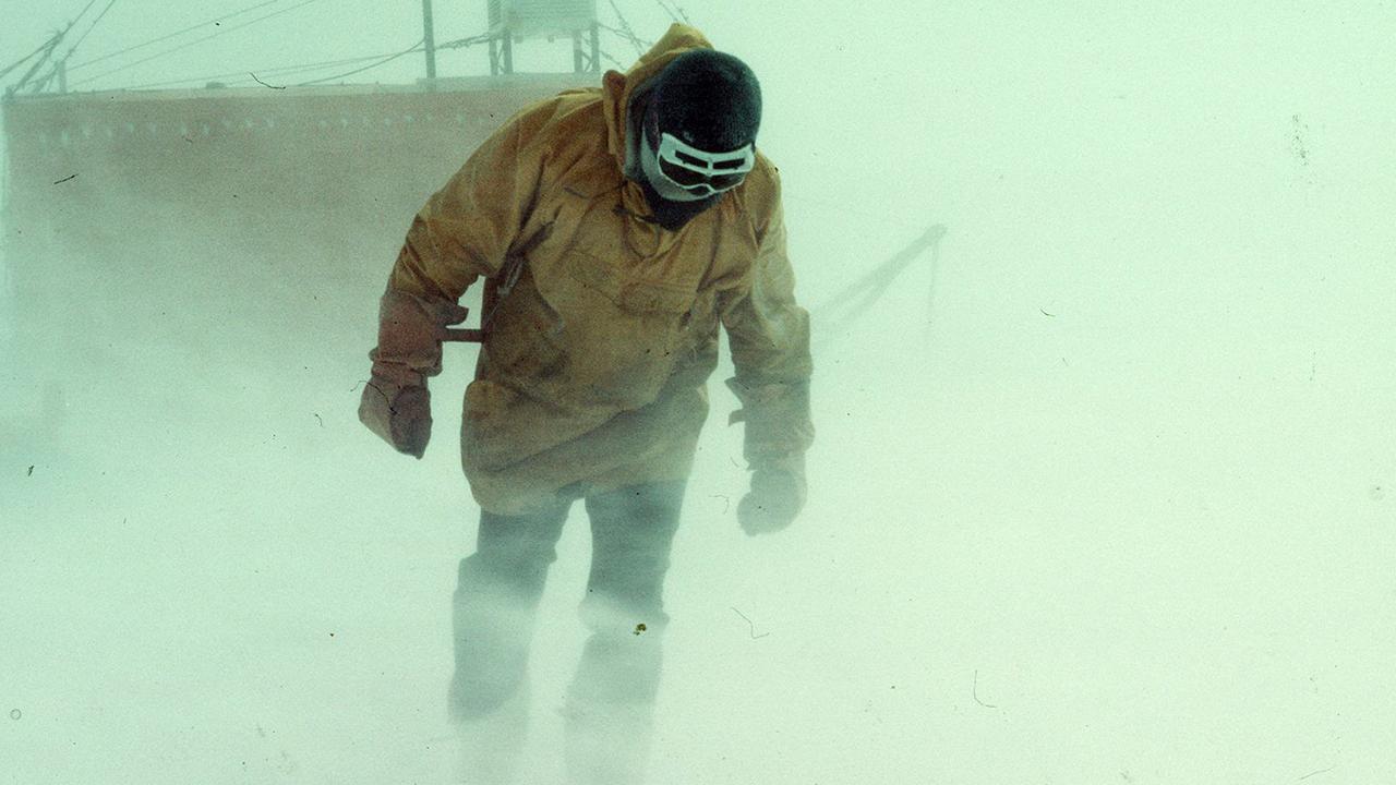 Explorer Syd Kirkby  - Antarctica  1997 blizzard storms weather snow ice antarctic