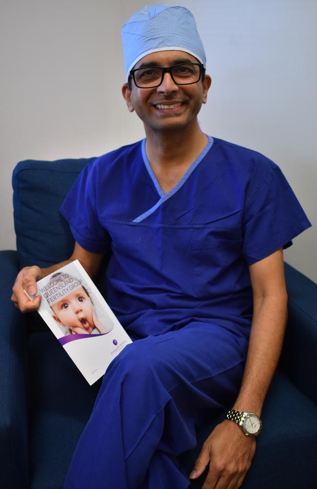 Dr Naguesh Gaunekar has helped parents conceive through IVF treatments at Mackay’s Queensland Fertility Clinic for 15 years. Picture: Steph Allen