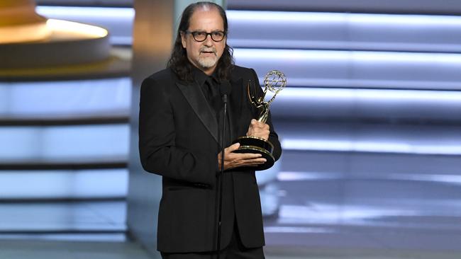 Glenn Weiss accepts the Outstanding Directing for a Variety Special award for The Oscars.