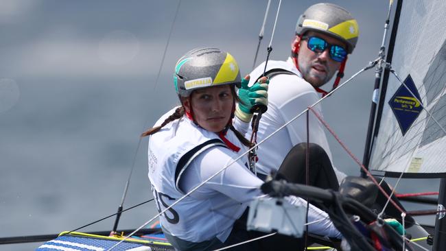 Lisa Darmanin and Jason Waterhouse won a silver at the Rio Olympics but missed one in Tokyo. Picture: Clive Mason/Getty Images