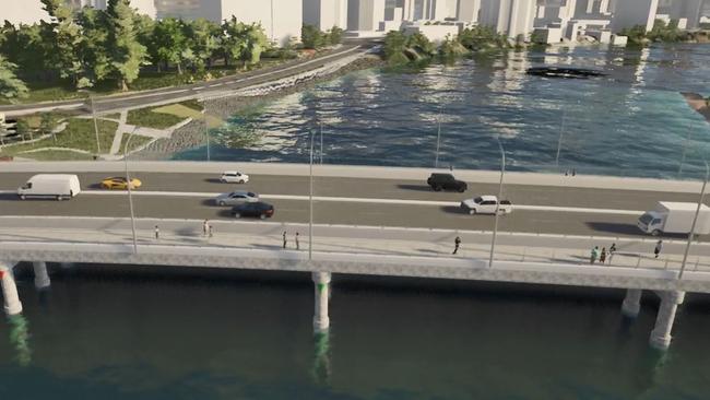 Artist impressions of Isle of Capri bridge. Supplied by Gold Coast City Council