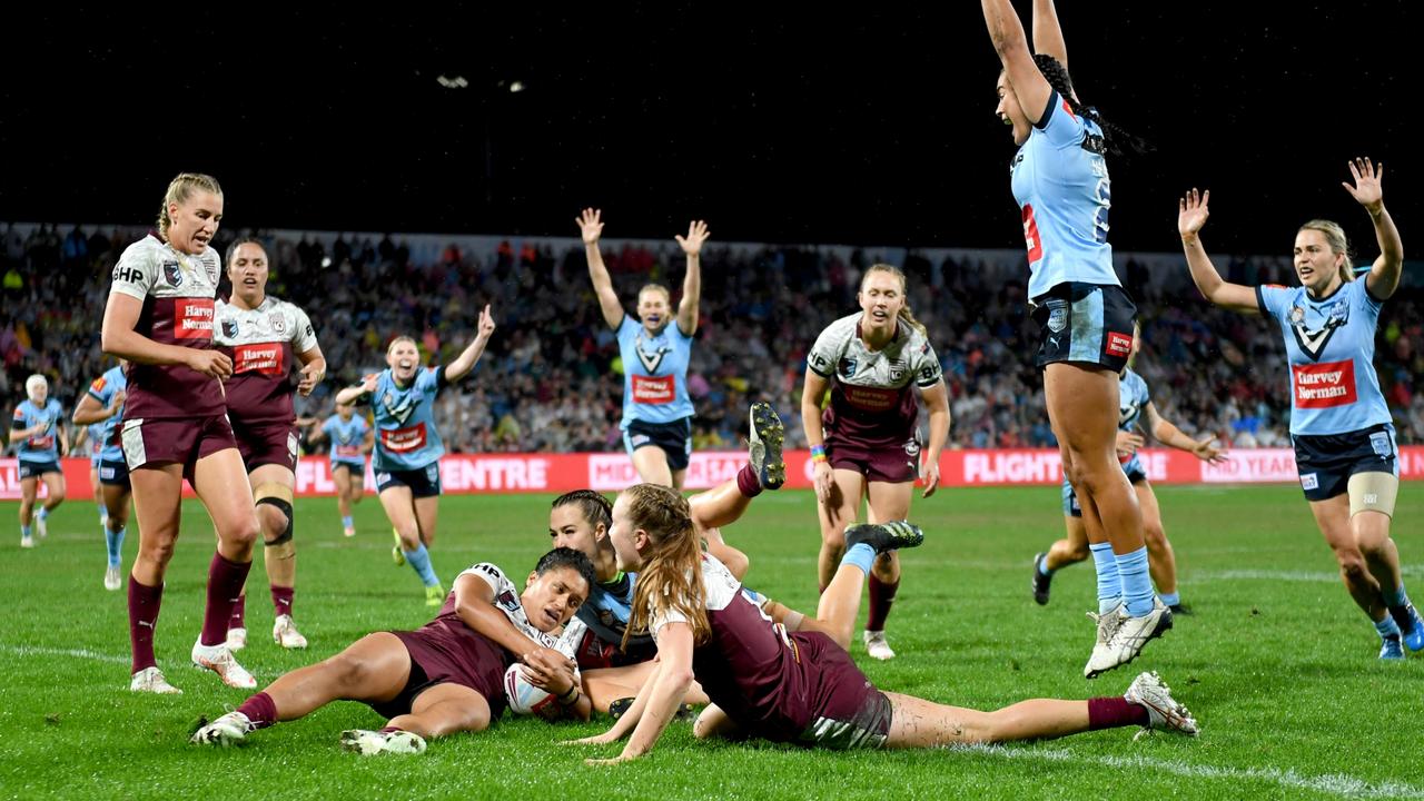 The NRL is considering a three-match Women’s State of Origin series. Picture: NRL Photos