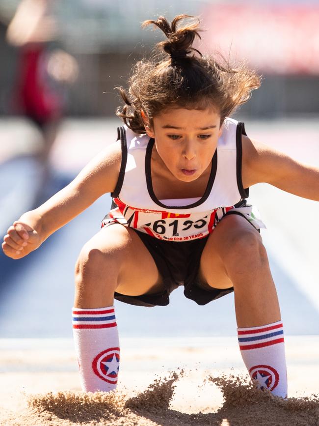 Nailed it. The U9 long jump.