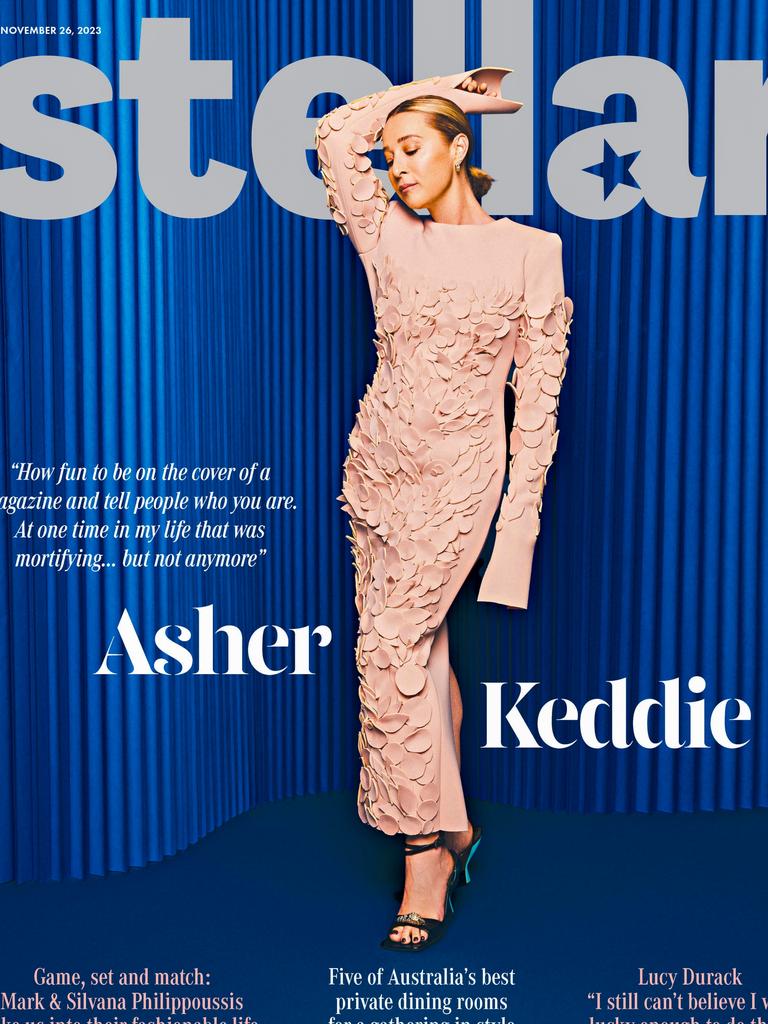 Asher Keddie is on the cover of this Sunday’s Stellar. Picture: Sam Bisso for Stellar