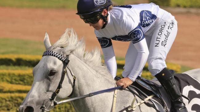 Rachel King guides home Greysful Glamour in the ATC Cup.