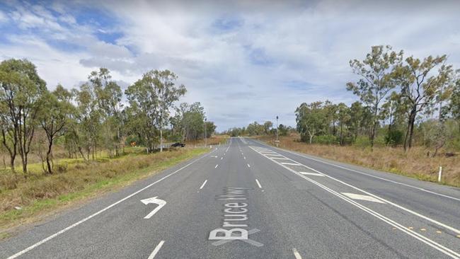 The Daisy Dell Rd and Bruce Hwy intersection at Boronen where a motorcyclist is reported to have crashed.