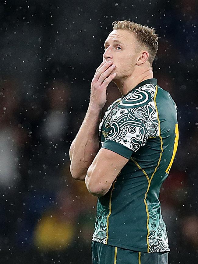 The unease in the Wallabies lineup has resulted in Australia playing its worst two World Cup campaigns in history in 2019 and 2023. Picture: Mark Metcalfe/Getty Images.