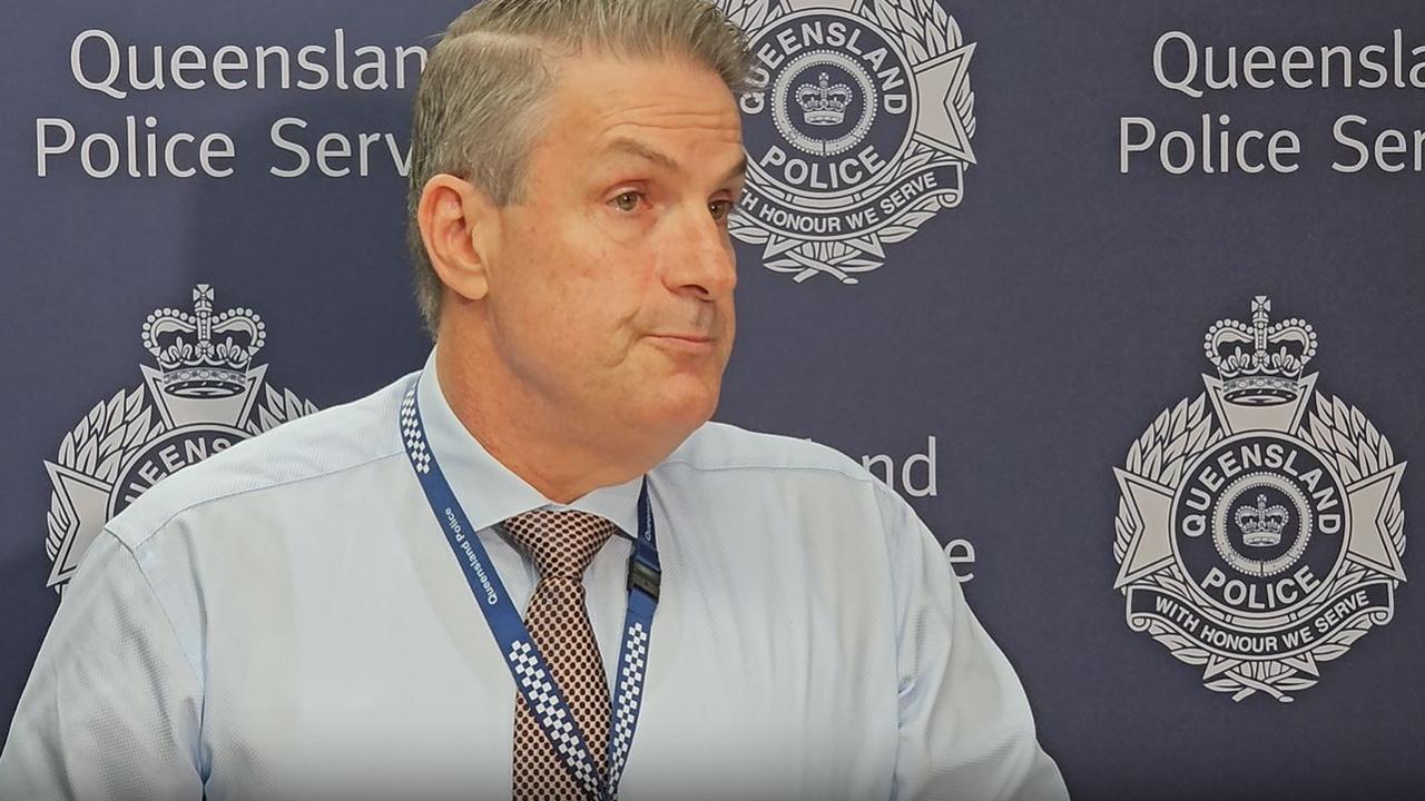 Detective Superintendent Darrin Shadlow says the man allegedly aimed a firearm at police. Picture: QPS