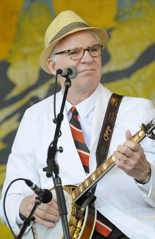 Martin has played banjo since he was a kid, and often performs with his band the Steep Canyon Rangers.