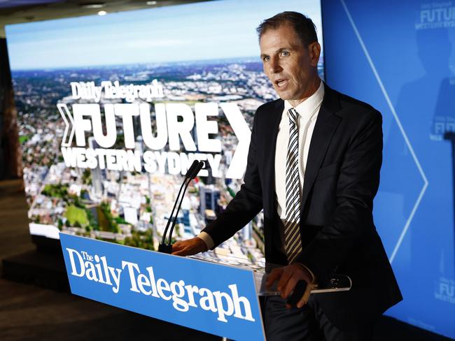 Daily Telegraph editor Ben English opens today’s summit. Picture: Richard Dobson