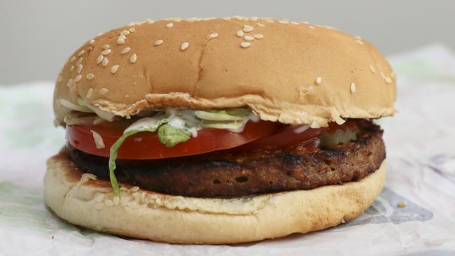 The Rebel Whopper from Hungry Jacks. Picture: Dylan Robinson