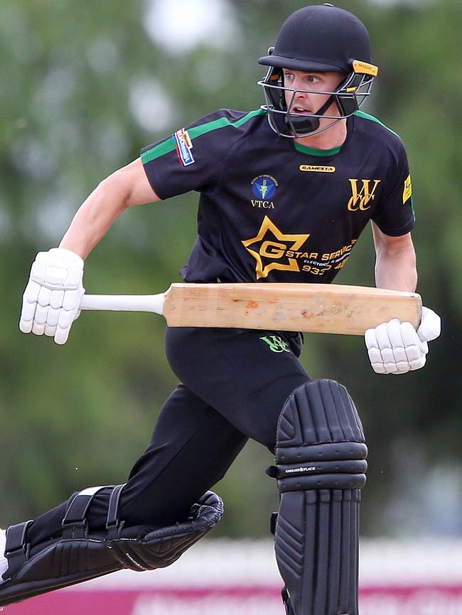 Donovan Pell in action for Westmeadows. Picture: George Sal