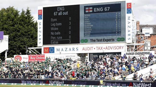 The Headingley scoreboard made for glorious reading for Australian players and fans.