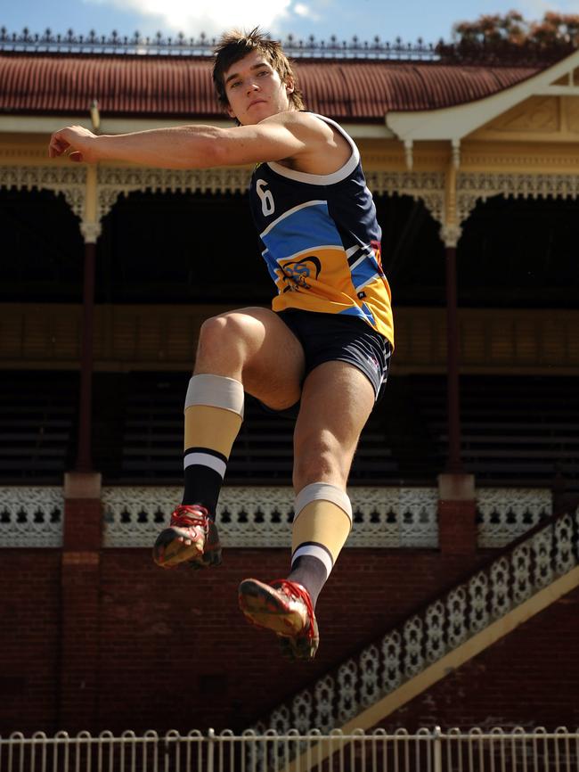 Young Dustin Martin played footy at Bendigo before being drafted to the AFL.