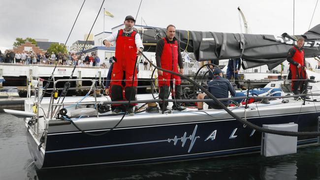 Alive are the first Tasmanian boat home in the Sydney to Hobart 2023 and in with a good chance of taking handicap honours overall. Picture: Nikki Davis-Jones