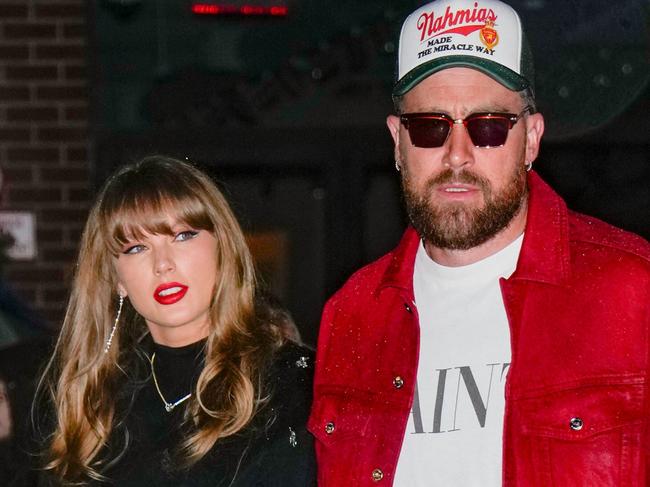 NEW YORK, NY - DECEMBER 28: Taylor Swift and Travis Kelce are seen on December 28, 2024 in New York City.  (Photo by XNY/Star Max/GC Images)