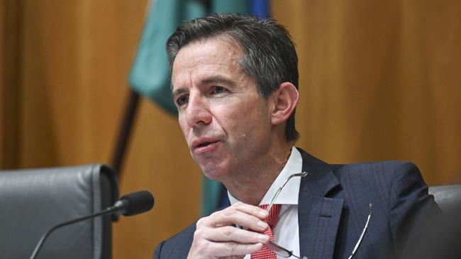 Opposition foreign affairs spokesman Simon Birmingham says Prime Minister Anthony Albanese should meet with Donald Trump as soon as possible. Picture: NewsWire / Martin Ollman