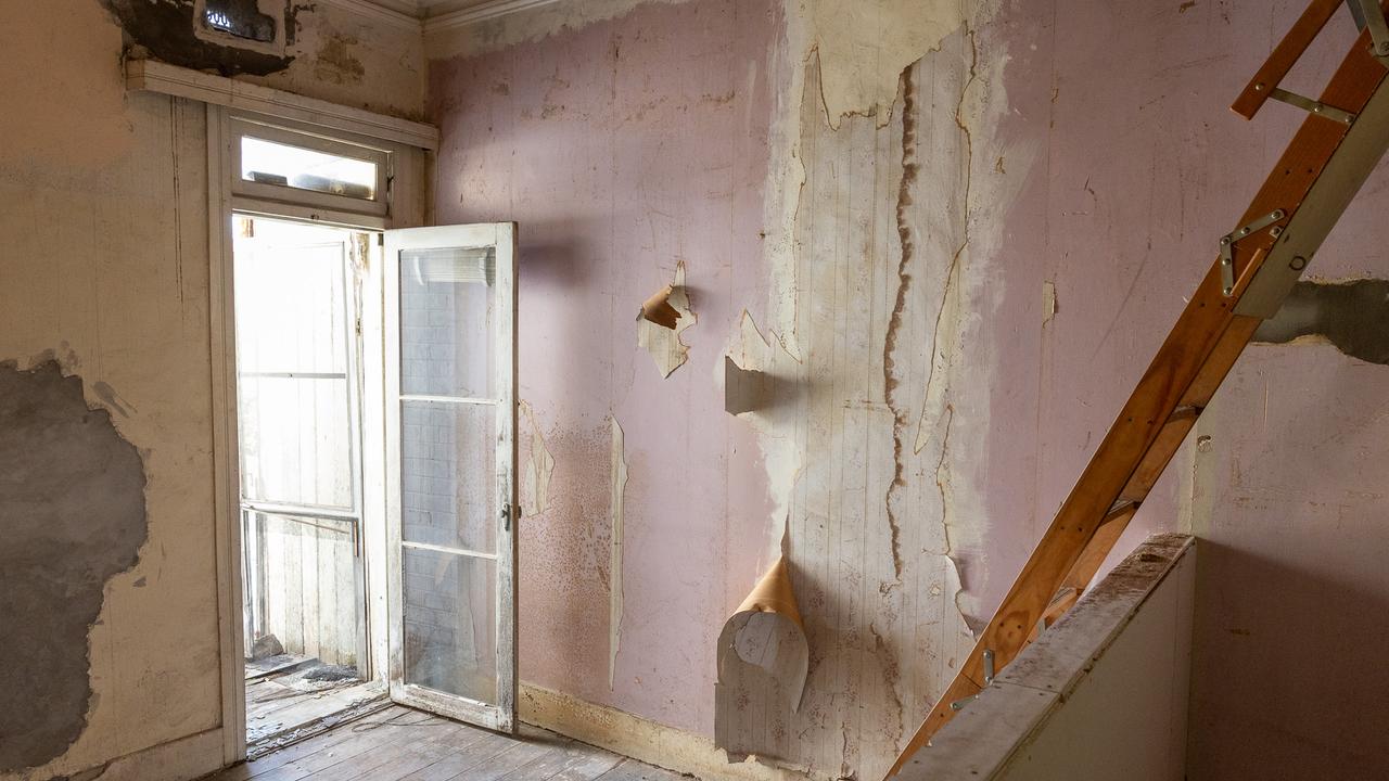 Inside the house after junk was cleared out costing around $30,000. Picture: Thomas Lisson