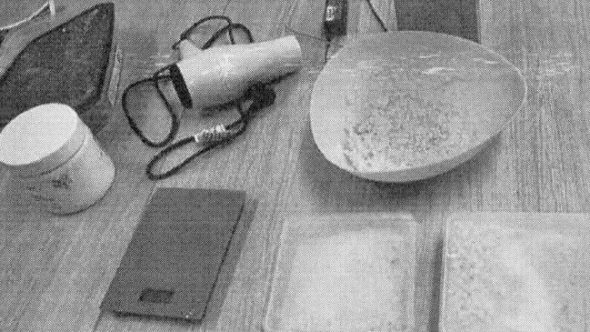 Scales and a hairdryer were among some of the other items seized. Picture: supplied