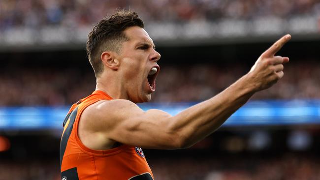 Josh Kelly was electric for GWS in their win. Photo by Phil Hillyard