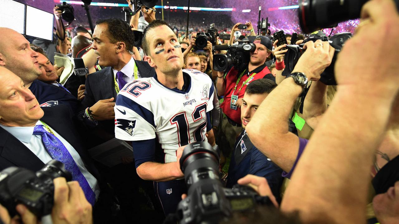 Tom Brady is saying goodbye. (Photo by Timothy A. Clary / AFP)