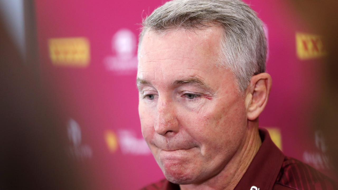 Queensland Maroons coach Paul Green pictured addressing the media at the QRL ahead of the first State of Origin match, Brisbane 31st of May 2021. (Image/Josh Woning)