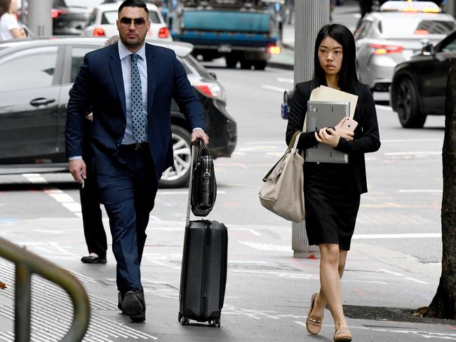 Mehajer arriving at court this morning. He left in handcuffs. Picture: NCA NewsWire/Bianca De Marchi