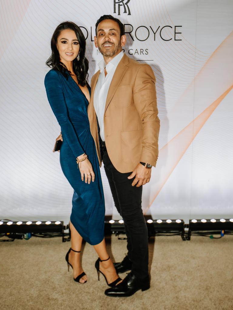 Jessica Villanueva and George Ibrahim attend the Rolls-Royce Ghost Launch on 24th September 2020. Socials: Damien Anthony Rossi Pictures: Dino Renda