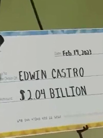 Mr Castro won a record-breaking amount. Source: supplied